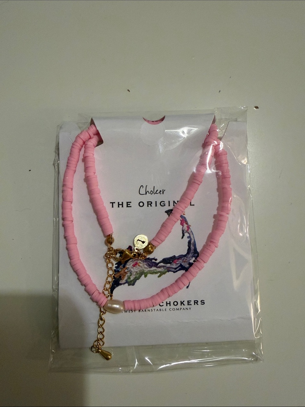 Cape Cod Chokers Pink Bead Choker Necklace